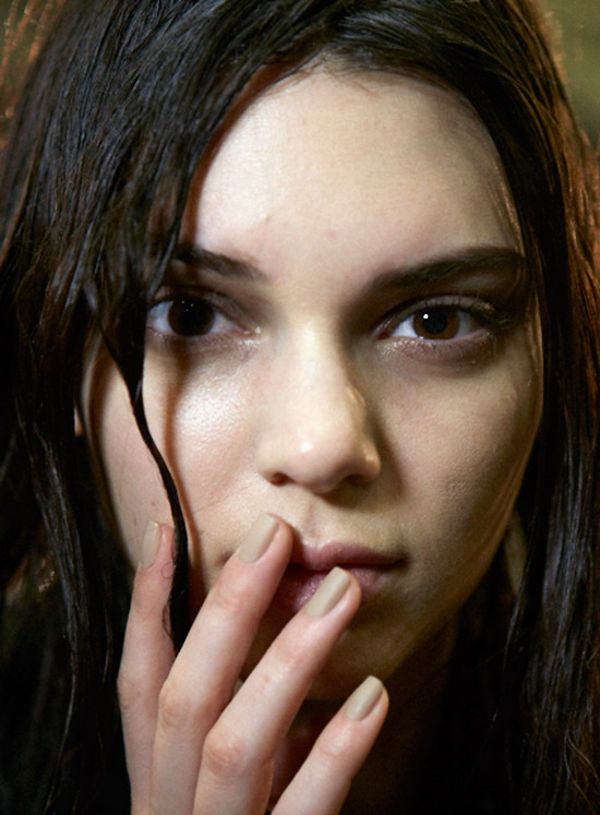 Alexander Wang A/W 2015 runway makeup and nails