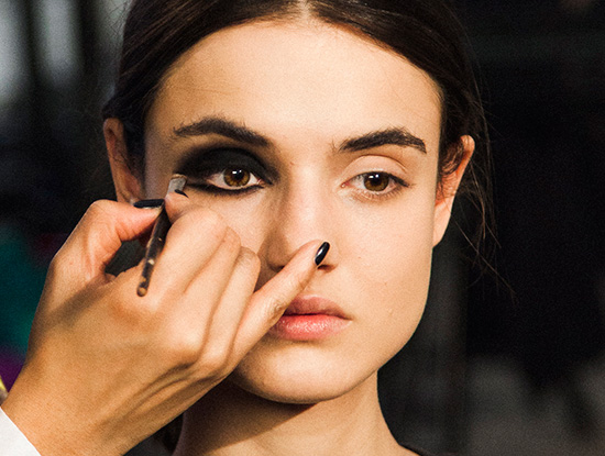 Cushnie et Ochs A/W 2015 backstage makeup