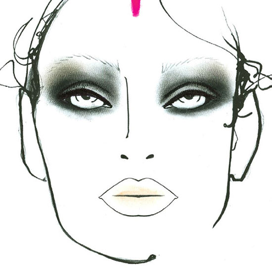 Libertine A/W 2015 makeup facechart by MAC