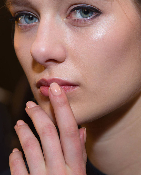 Sporty makeup look at Rag & Bone A/W 2015