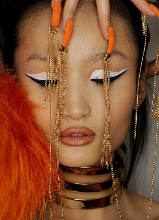 The Blonds A/W 2015 runway makeup and nails