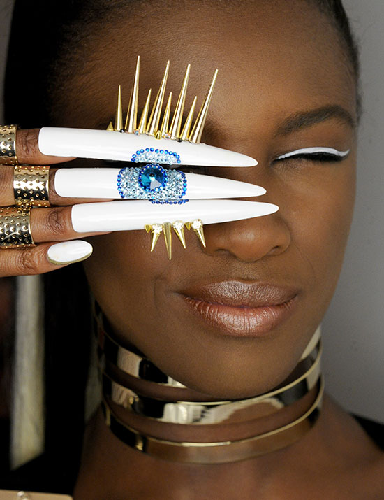 The Blonds A/W 2015 runway nails by CND