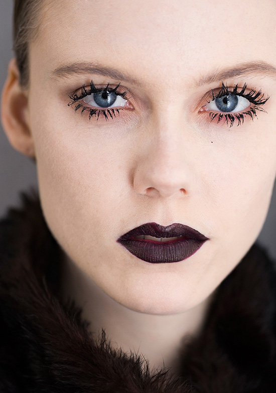 Dark lips at Dior A/W 2016