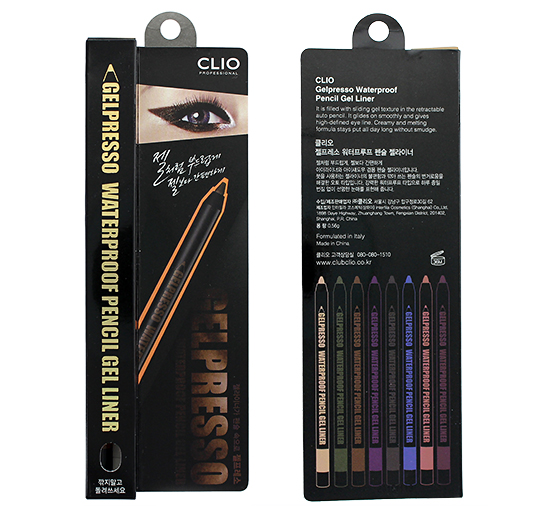 CLIO Gelpresso Waterproof Pencil Gel Liner packaging