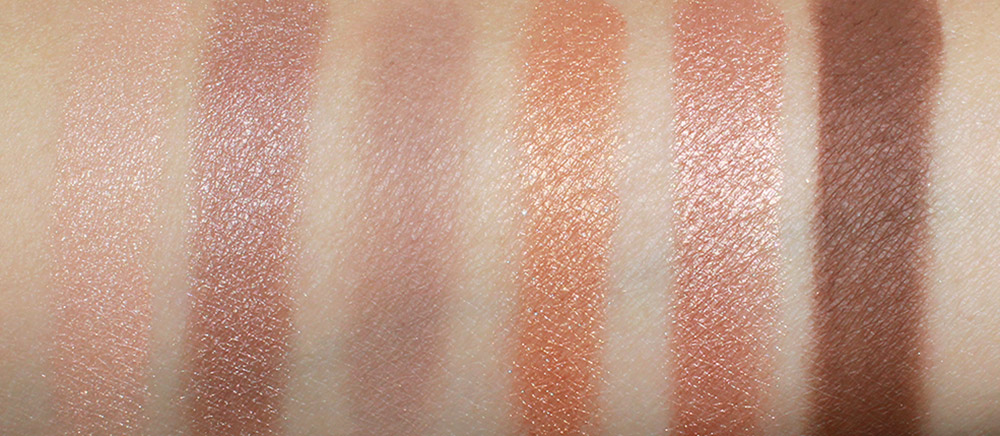 NARS Long Hot Summer Eyeshadow Palette swatches