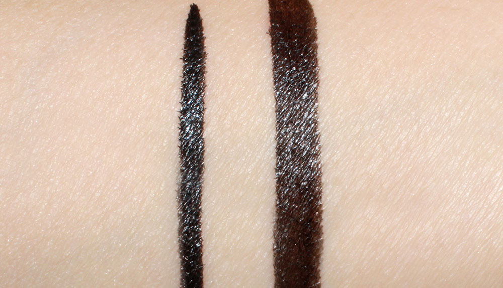 Swatches of Pat McGrath Labs Metalmorphosis 005 Dual-Ended Marker in Black