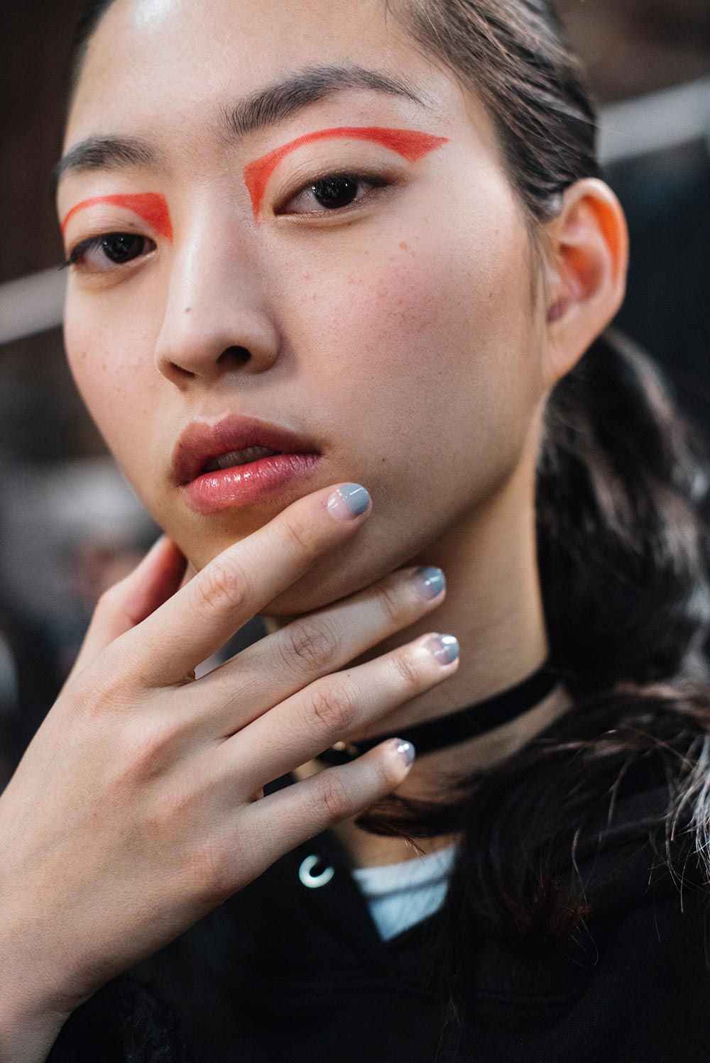 Runway Beauty Electric Liner at Prabal Gurung A W 2017 Makeup