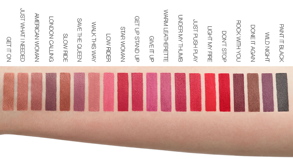 Nars Matte Lip Swatches 0125