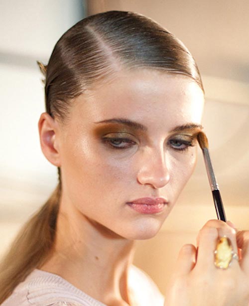 Runway Beauty: Dramatic Bronzy Eyes at Unconditional S/S 2012 – Makeup ...