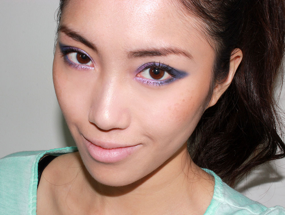 Jason Wu A/W 2013 Inspired Blue Purple Smoky Cat Eye Makeup Tutorial ...