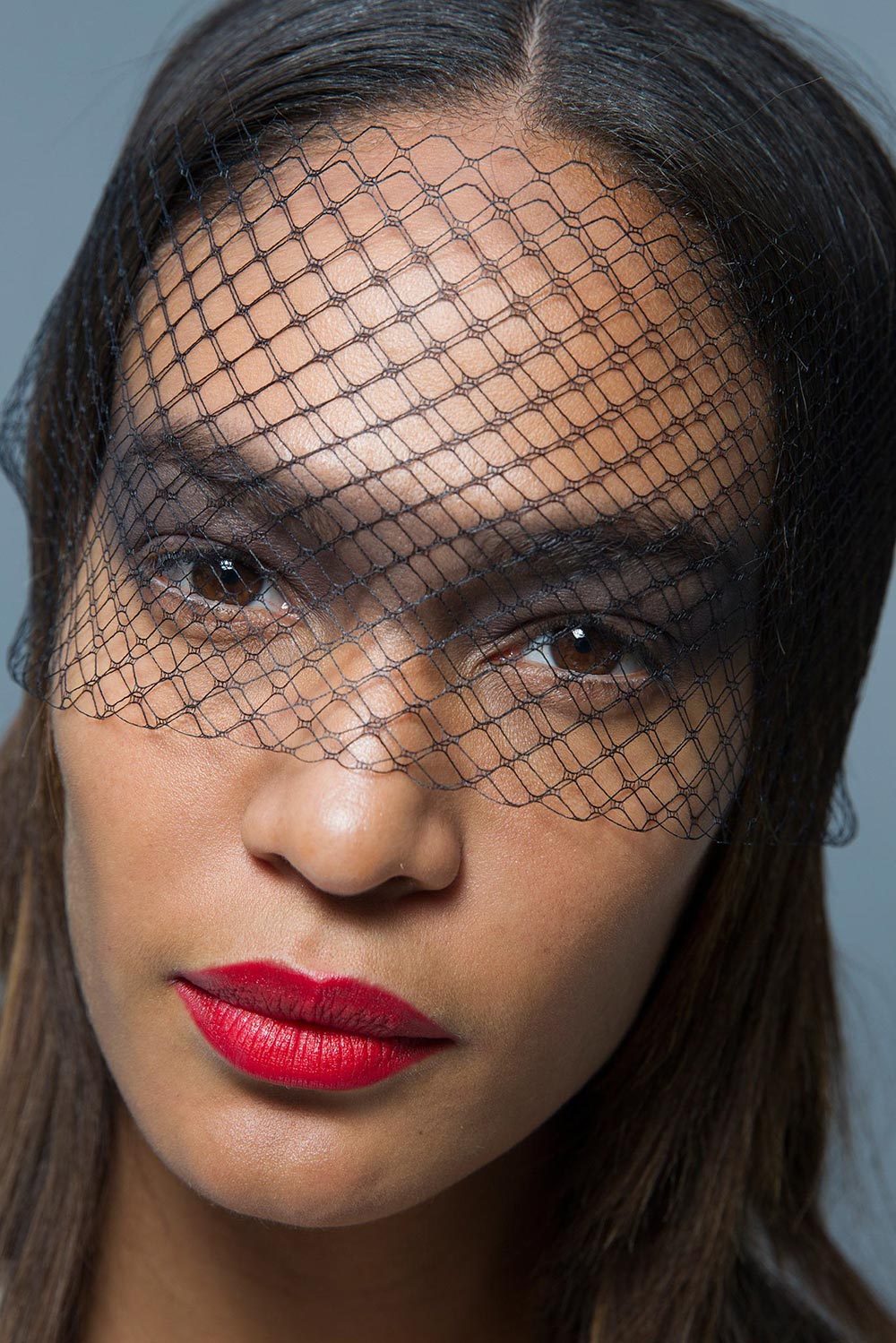 Runway Beauty: Black Veils and Red Lips at Chanel Spring 2015 Couture ...